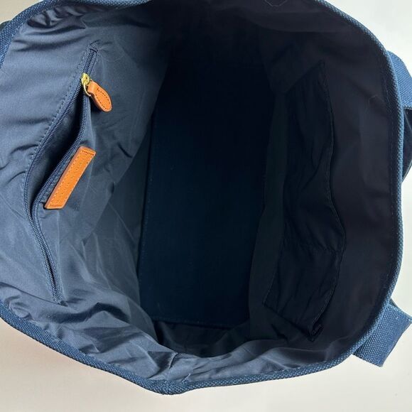 Polo Ralph Lauren Canvas Tote Bag Navy With Pink Fuchsia Pony Embroidered RARE - Picture 11 of 14